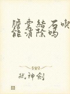 胆囊结石吃中药能消除吗