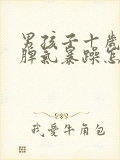 男孩子十岁叛逆脾气暴躁怎么办?