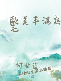 欧美丰满熟妇多毛