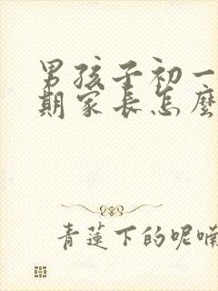 男孩子初一叛逆期家长怎么做