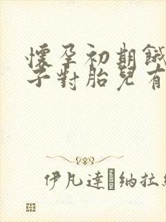 怀孕初期饿着肚子对胎儿有影响吗