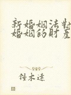 新婚姻法对事实婚姻的财产分割