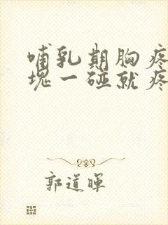 哺乳期胸疼有硬块一碰就疼