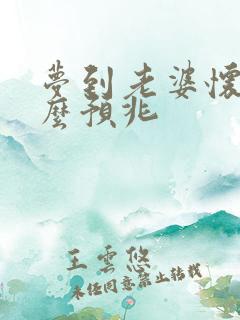 梦到老婆怀孕什么预兆