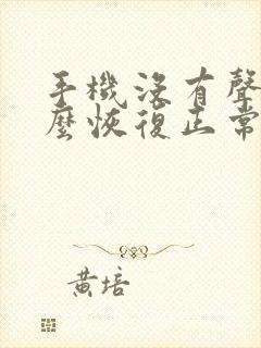 手机没有声音怎么恢复正常oppo