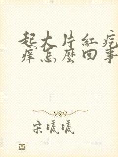 起大片红疙瘩很痒怎么回事