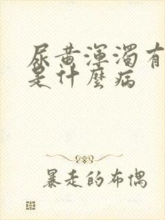 尿黄浑浊有异味是什么病