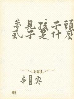 梦见孩子头上有虱子是什么预兆