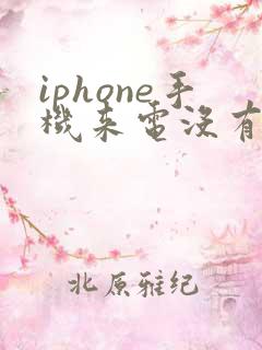 iphone手机来电没有声音是怎么回事