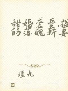 甜婚袭爱,总裁的落魄新妻