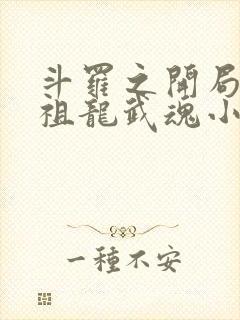 斗罗之开局签到祖龙武魂小说