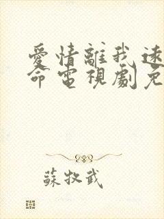 爱情离我远得要命电视剧免费观看