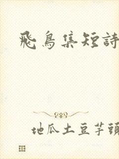 飞鸟集短诗