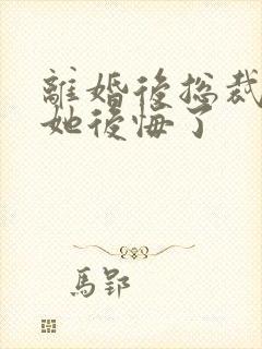 离婚后总裁老婆她后悔了