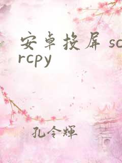 安卓投屏 scrcpy