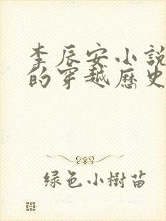 李辰安小说主角的穿越历史小说