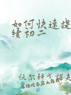 如何快速提高成绩初二