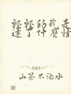 轻轻的我走了表达了什么情感