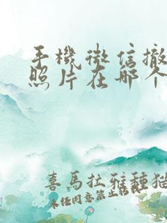 手机微信撤回的照片在哪个文件夹