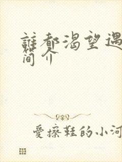 谁都渴望遇见你简介