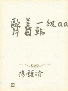 欧美一级aa大片日韩
