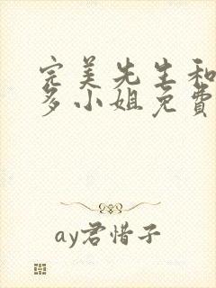 完美先生和差不多小姐免费