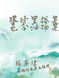 眼睛里总是有黄色分泌物是怎么回事