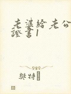 老婆给老公写保证书1