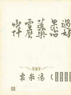 吃雪莲果过敏吃什么药治好