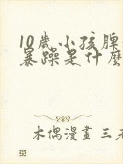 10岁小孩脾气暴躁是什么原因