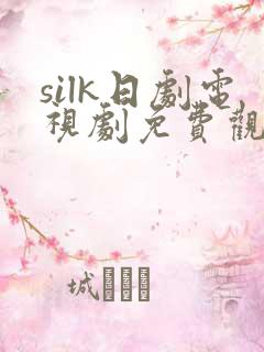 silk日剧电视剧免费观看全集在线