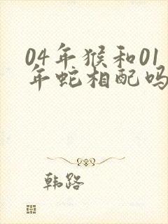 04年猴和01年蛇相配吗