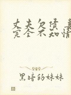 丈夫欠债 妻子完全不知情的情况下 咋办