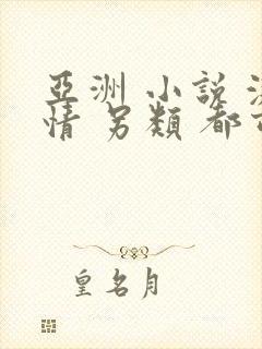 亚洲 小说 激情 另类 都市