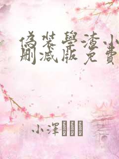 伪装学渣小说未删减版免费