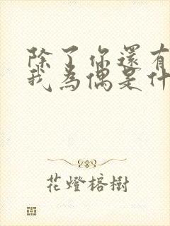 除了你还有谁和我为偶是什么歌