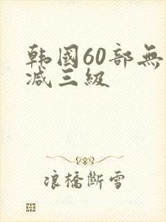 韩国60部无删减三级