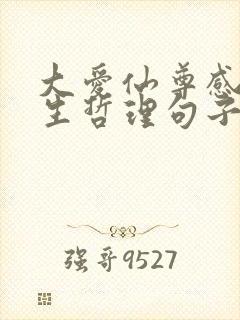 大爱仙尊感悟人生哲理句子