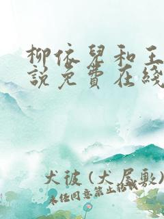 柳依儿和王傅小说免费在线阅读