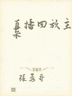 直播回放主播风采