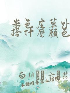 米色皮草外套内搭什么颜色好看