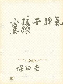 小孩子脾气易怒暴躁