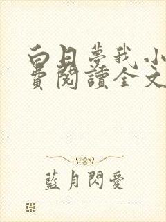 白日梦我小说免费阅读全文无删减