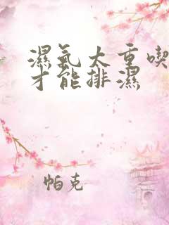 湿气太重吃什么才能排湿