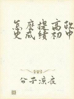 怎么提高政治历史成绩初中