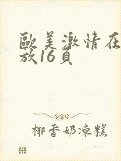 欧美激情在线播放16页