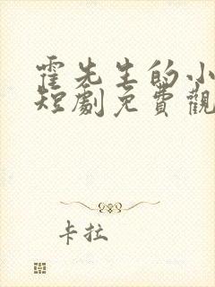 霍先生的小祖宗短剧免费观看