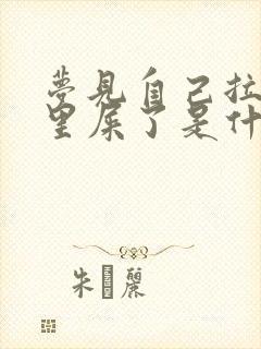 梦见自己拉裤子里屎了是什么预兆