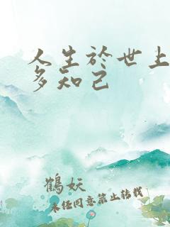 人生于世上有几多知己