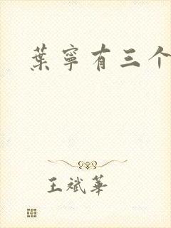 叶宁有三个绝色